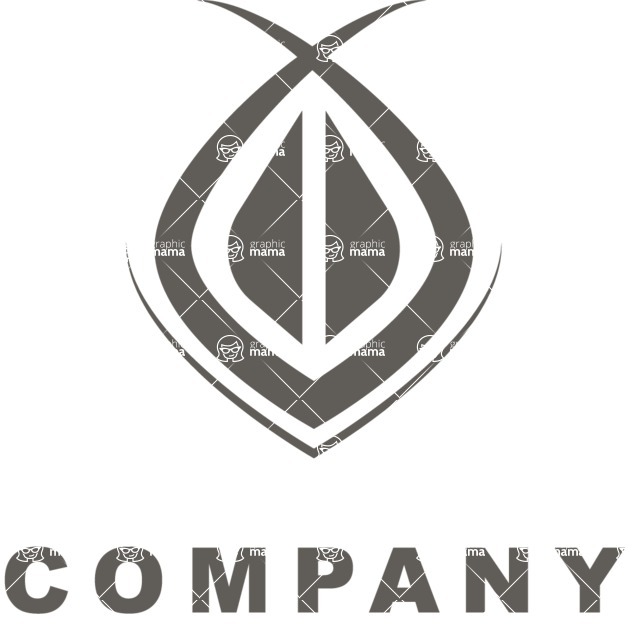 Business Logo Templates - vector graphics in a pack from GraphicMama - Agriculture Logo Design with a Seed - Black and White